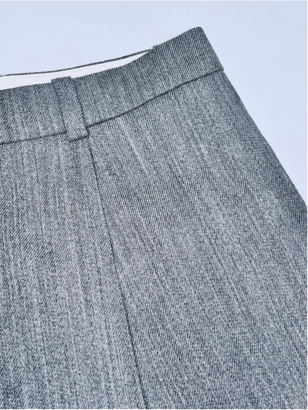 Vince Womans Trausers Wool Blend Pleated Pants Grey Size 8 Wool Viscose Tailored - Picture 7 of 11